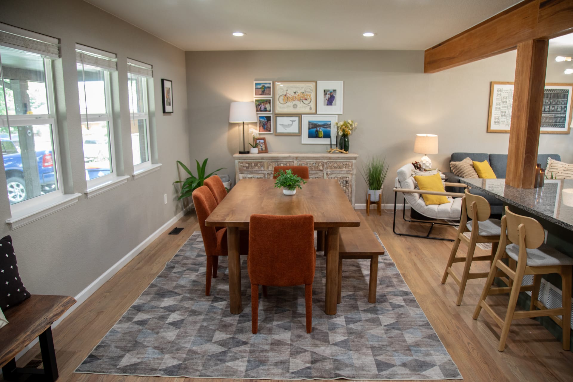 Bodhi Dining Set Styled in Kate's modern home for Real Spaces