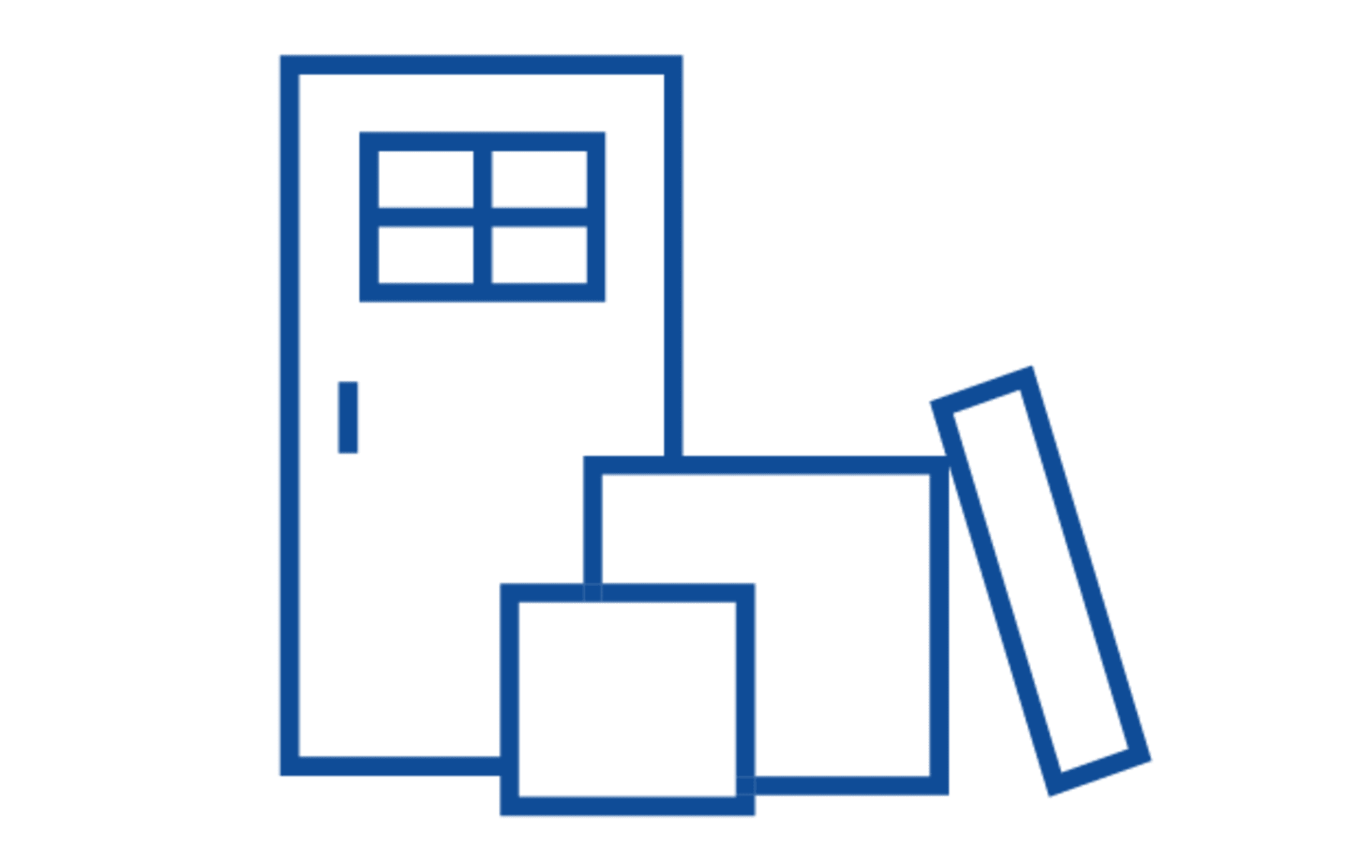 Boxes at front door icon