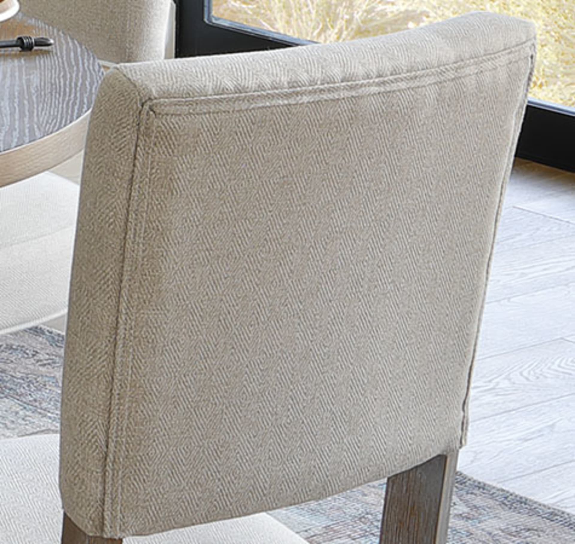 Acorn Hill 5 Pc. Dining Room Set Now Performance Fabric Chairs Feature