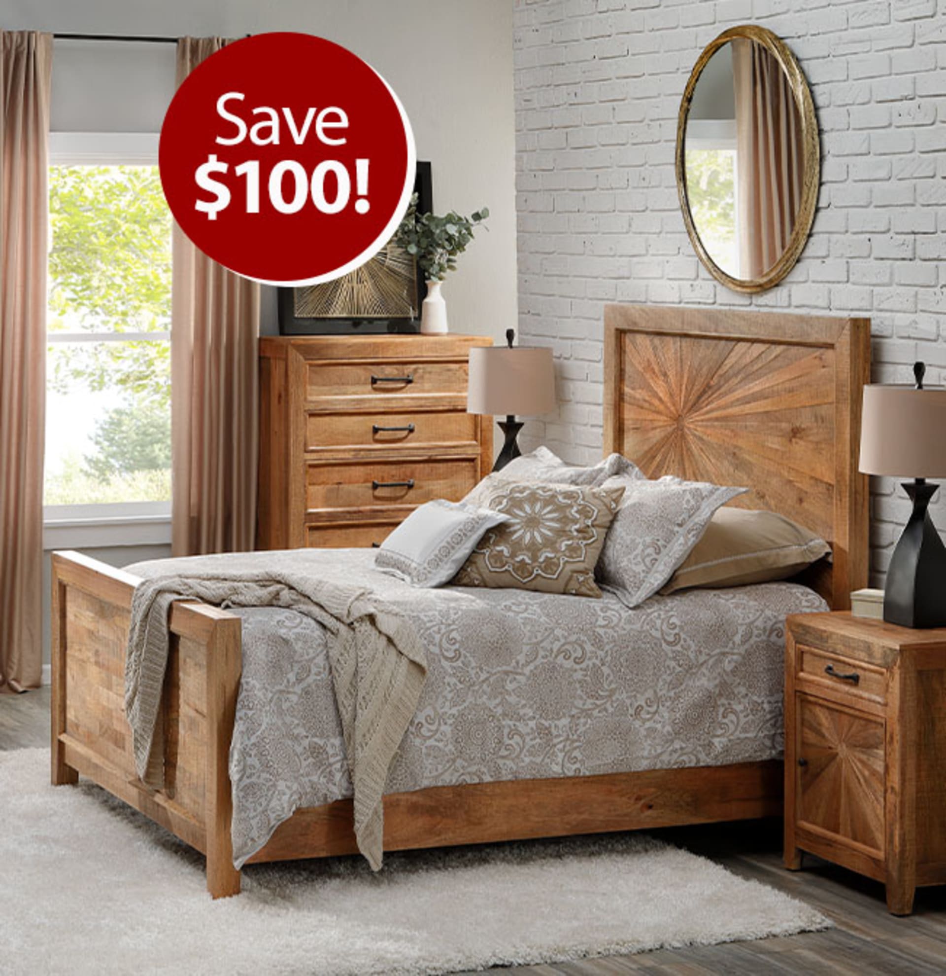 Save $100 on Sol Bedroom Set