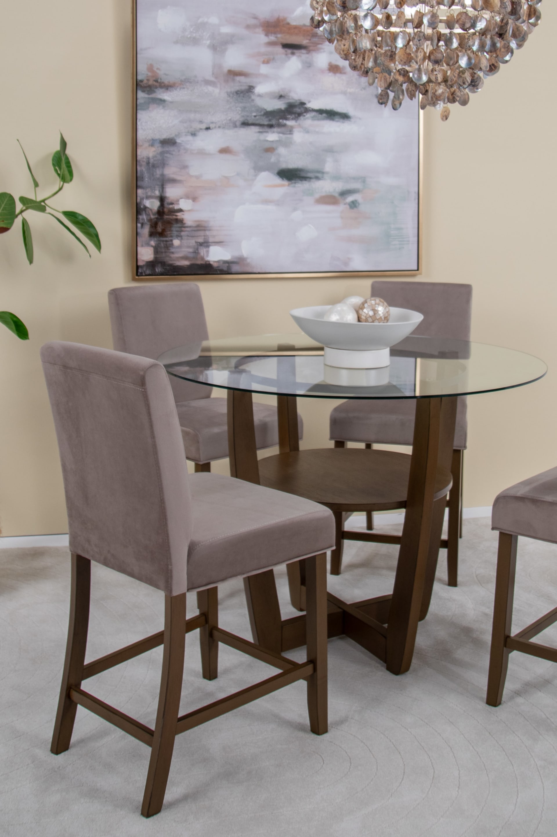 Studio Dining Set in carpeted dining space