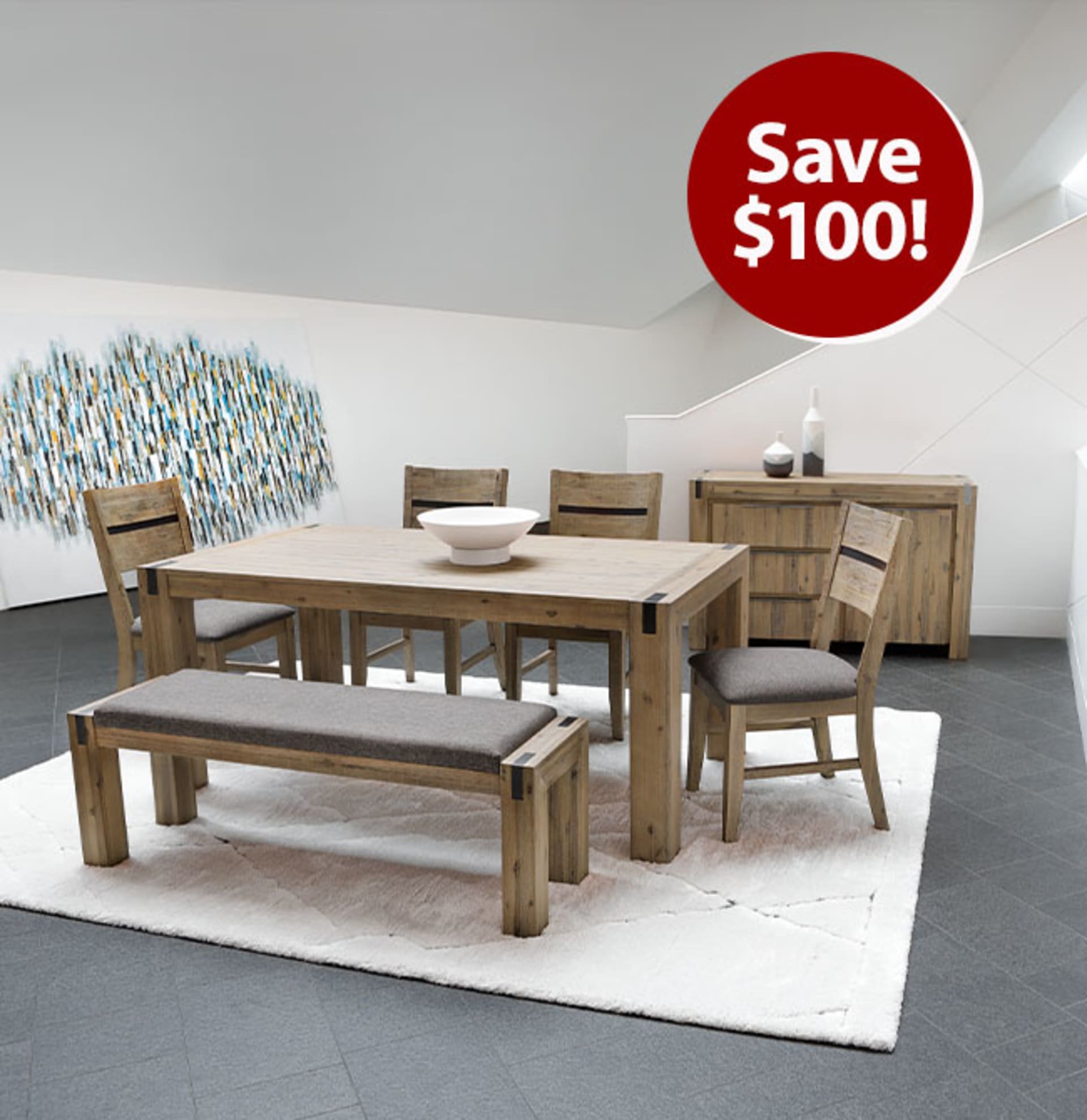 Vail Dining Set Feature