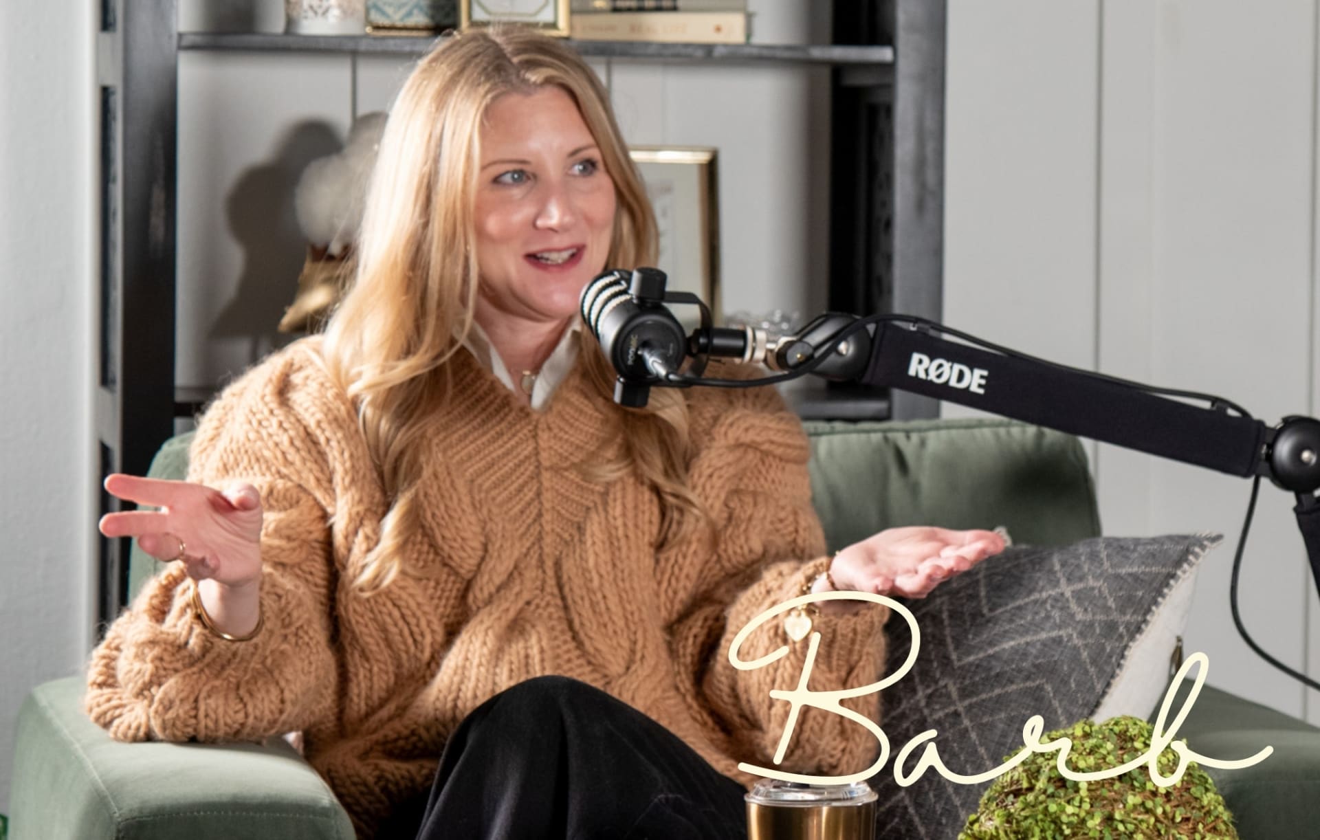 Seated Podcast Barb