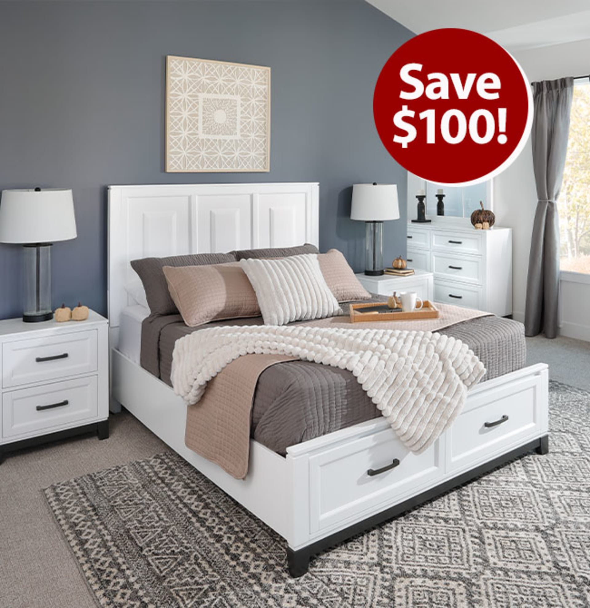 Mia Storage Bed. Save $100!