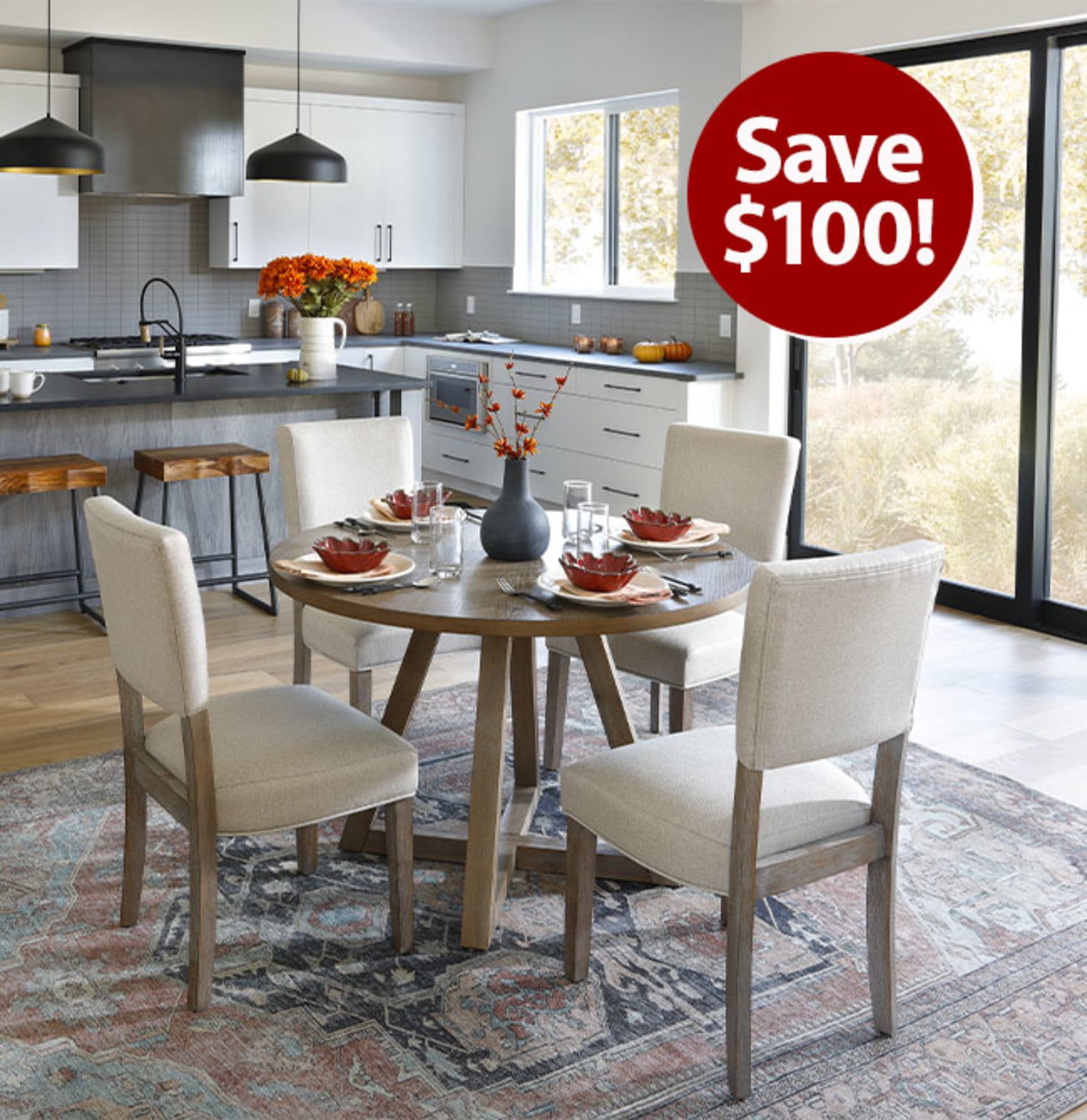 Acorn Hill Dining Set. Save $100!