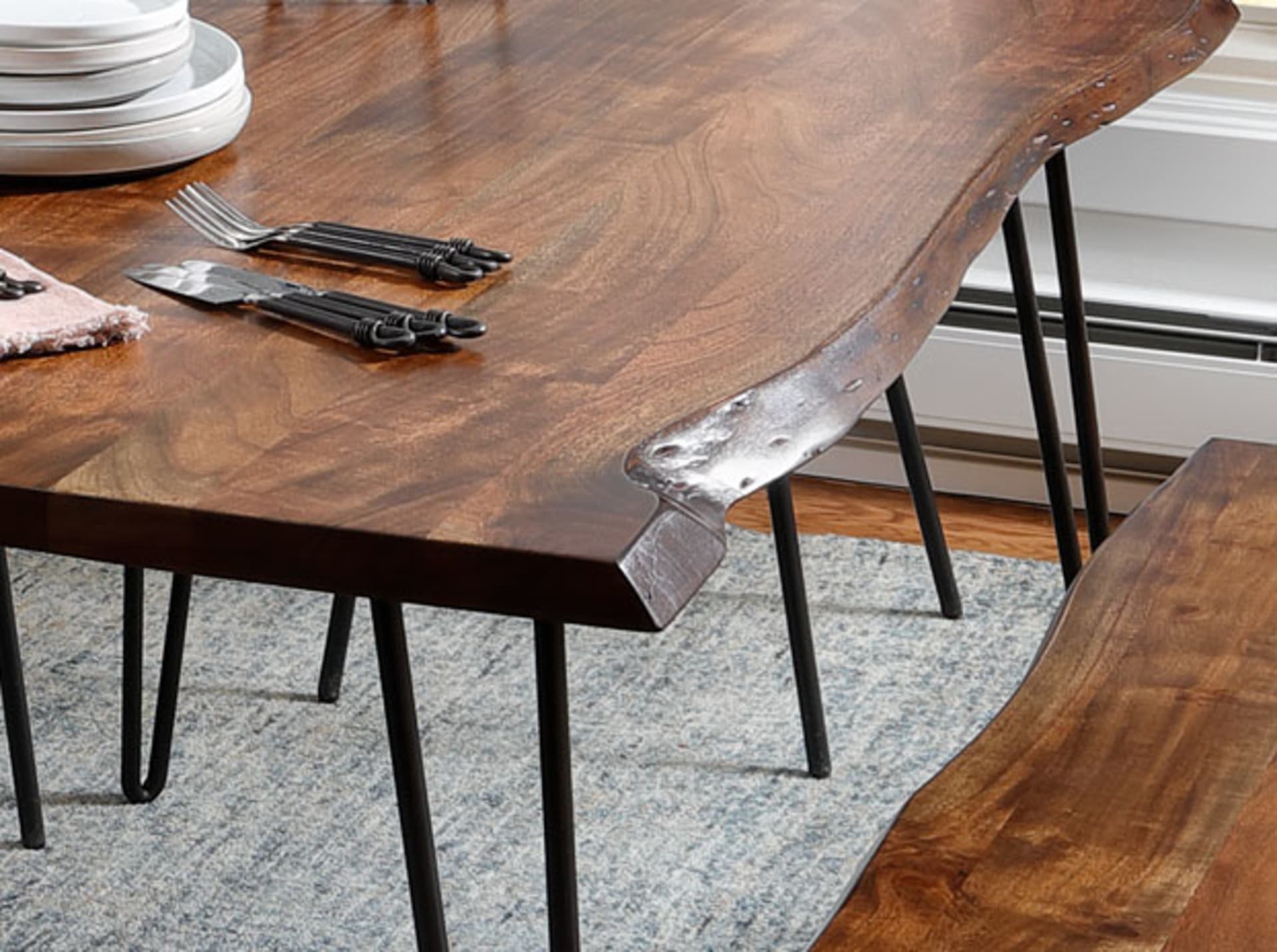 Live Edge Dining Set