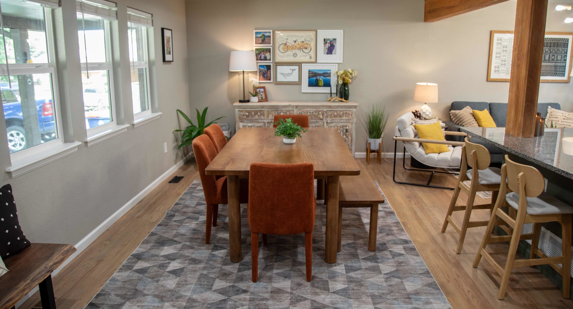 Bodhi Dining Set Styled in Kate's modern home for Real Spaces