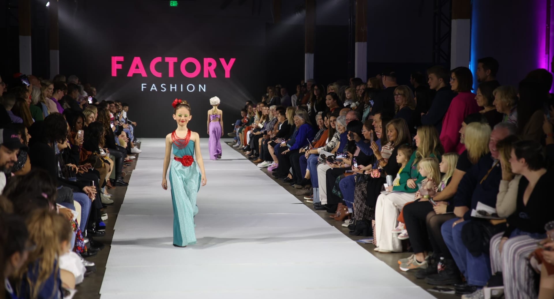 Denver Fashion Week Kid Model in Green