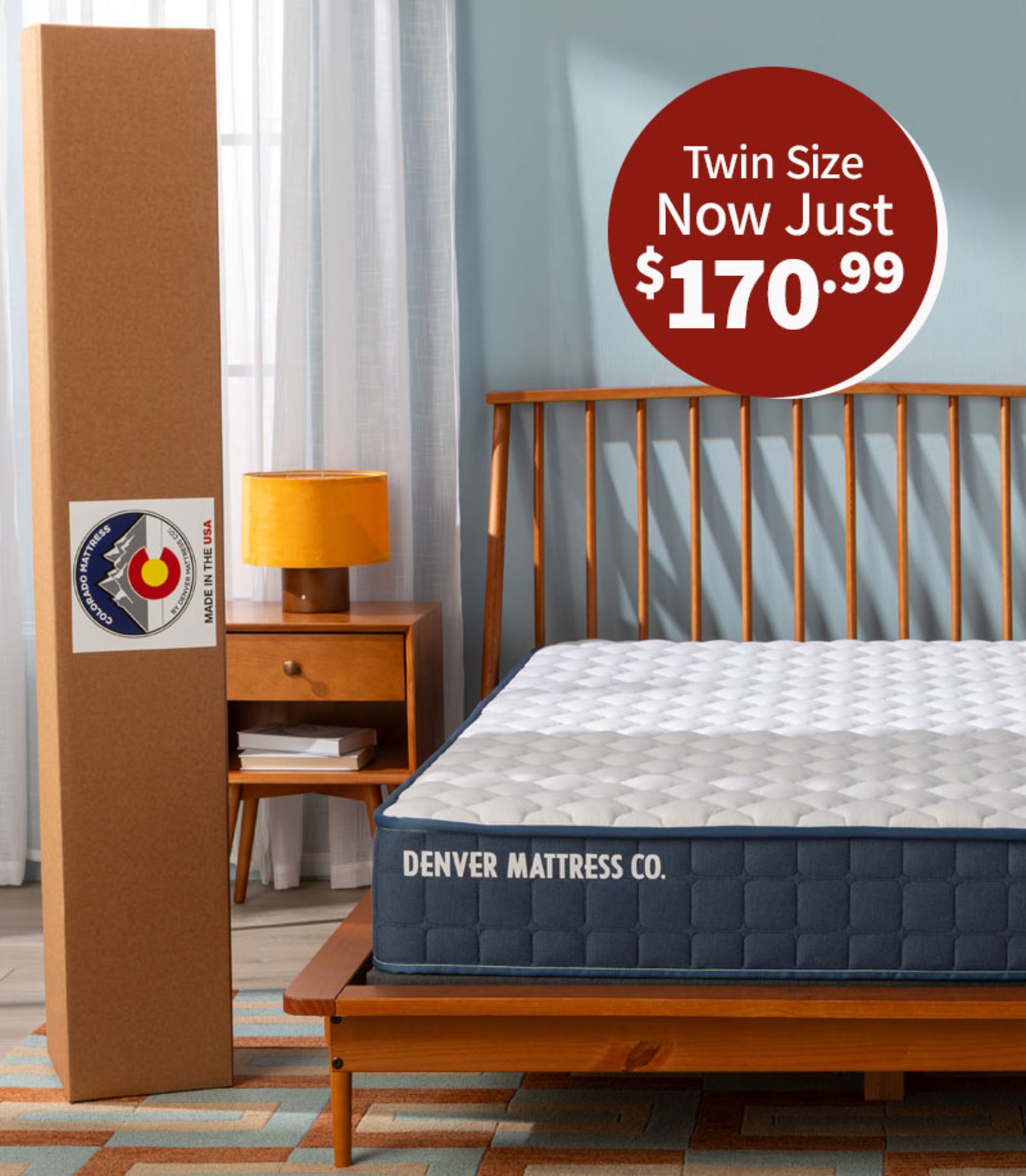 Colorado Twin Size Mattress, Now just $170.99.