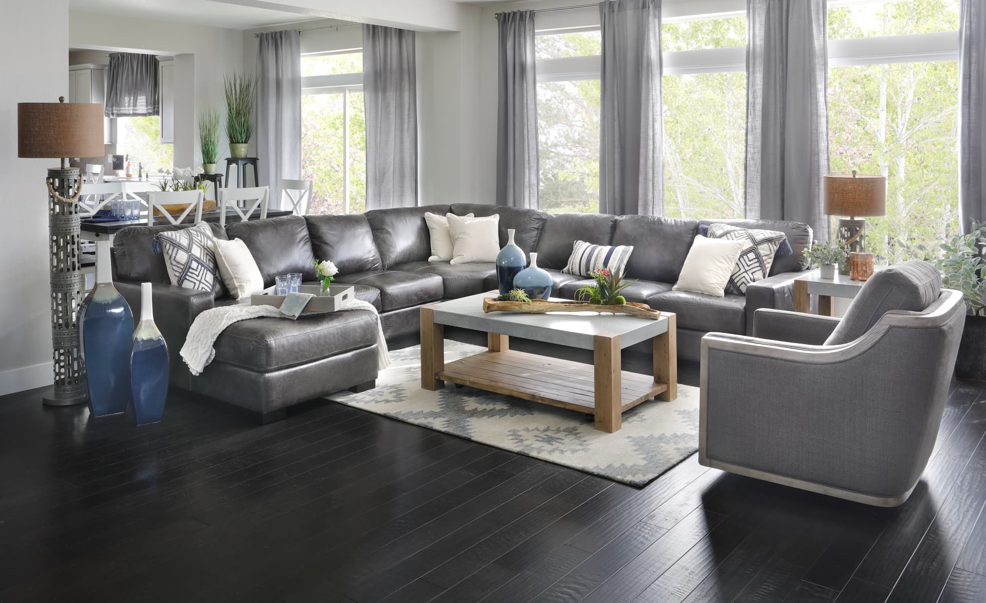 Durango Gray 4 Pc Left Chaise Room Shot