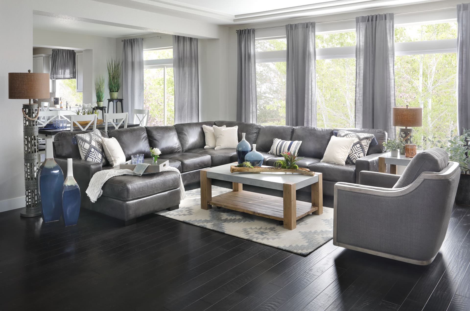 Durango Gray 4 Pc Left Chaise Room Shot