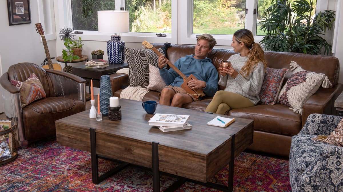 Durango Chestnut Sofa Room Shot