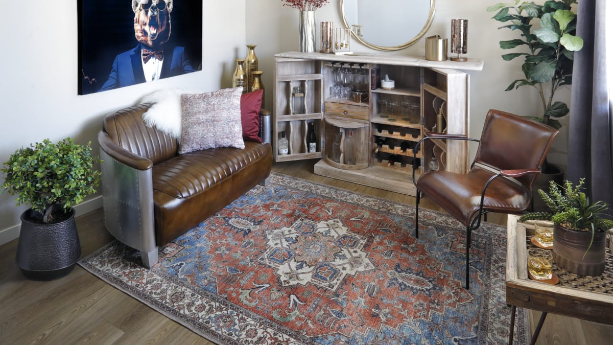 Aviation Loveseat in Eclectic Room