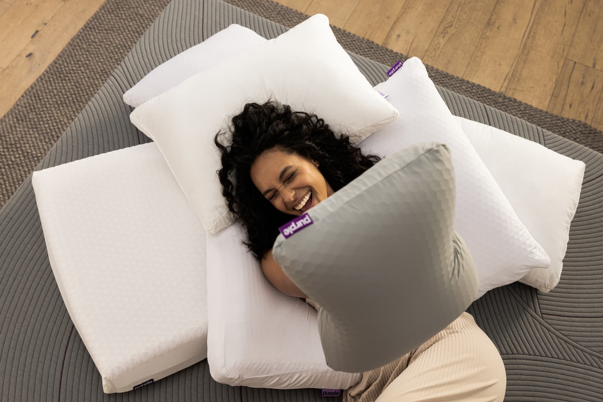 Purple TwinCloud Pillow