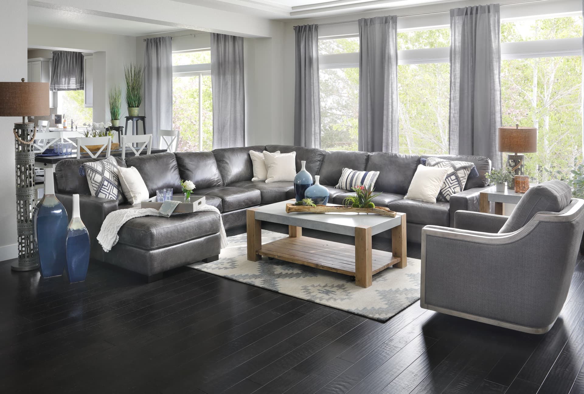 Durango Gray 4 Pc Left Chaise Room Shot