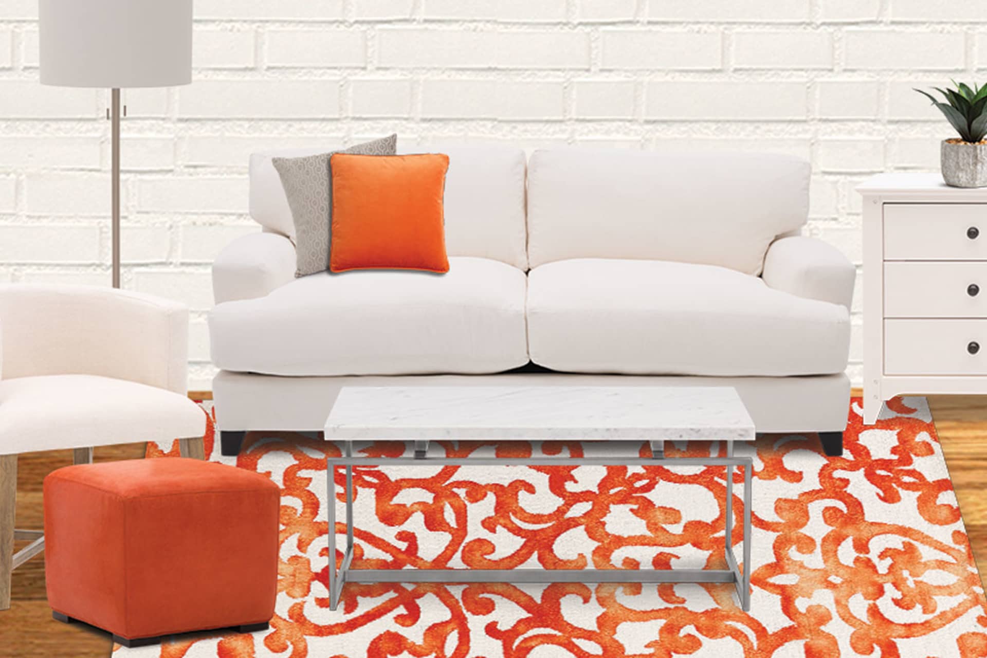 Blog page for Get the Look: 90% White and 10% Color