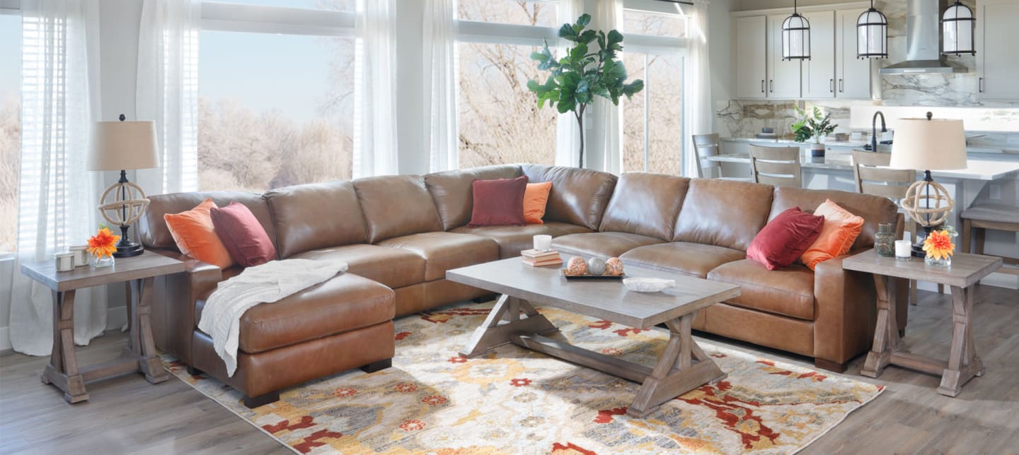 Durango Chestnut 4 Pc Sectional Room Shot